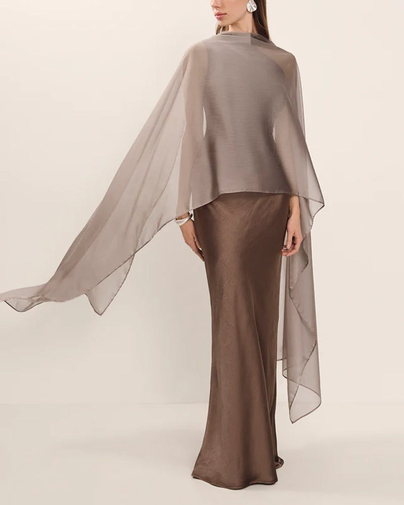 Slant Shoulder Party Dress