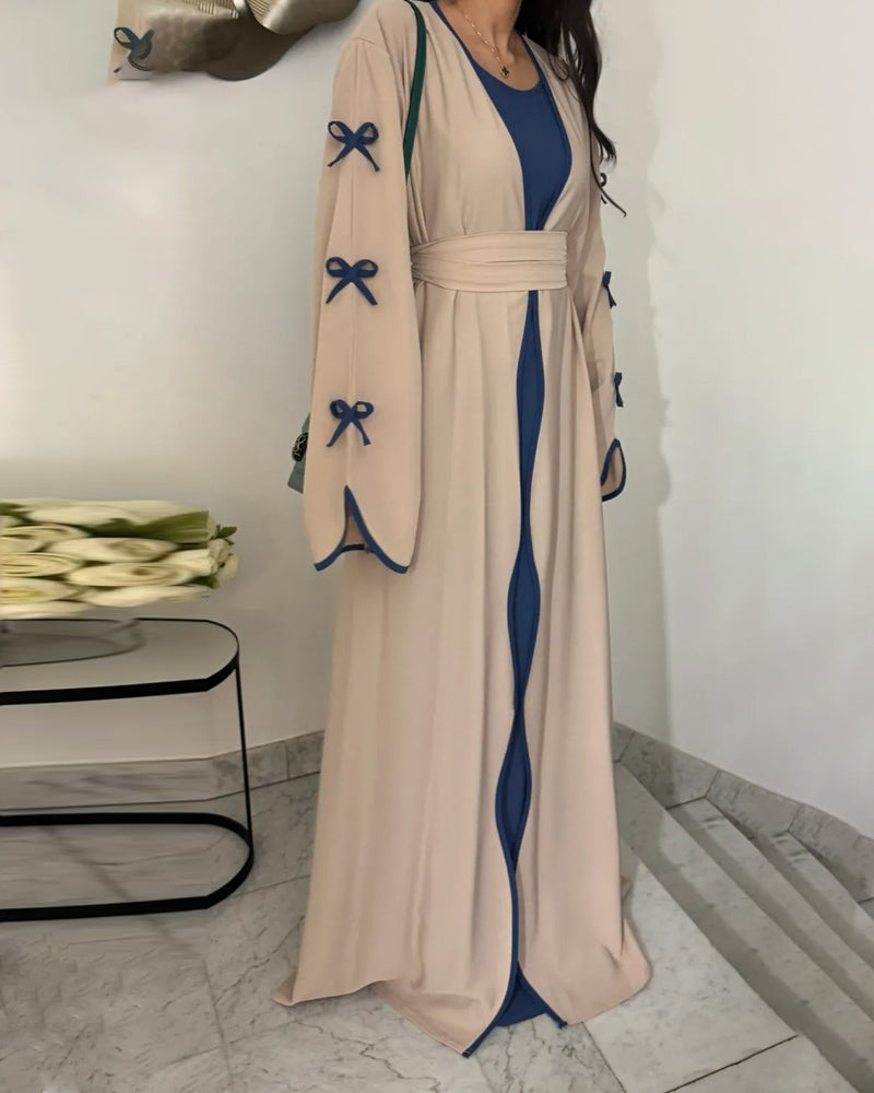 Bow-Trim & Dress Set