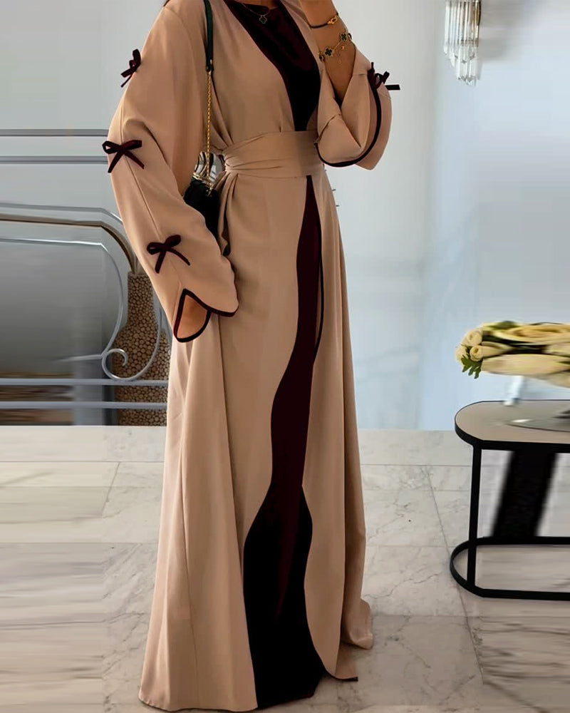 Bow-Trim & Dress Set