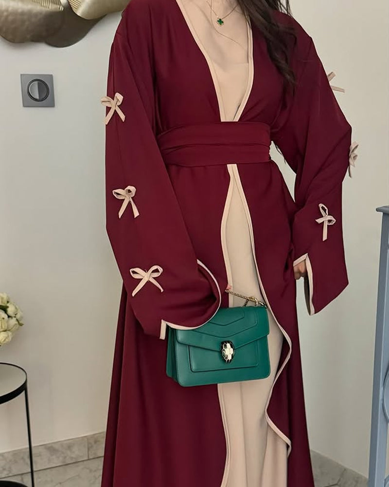 Bow-Trim & Dress Set