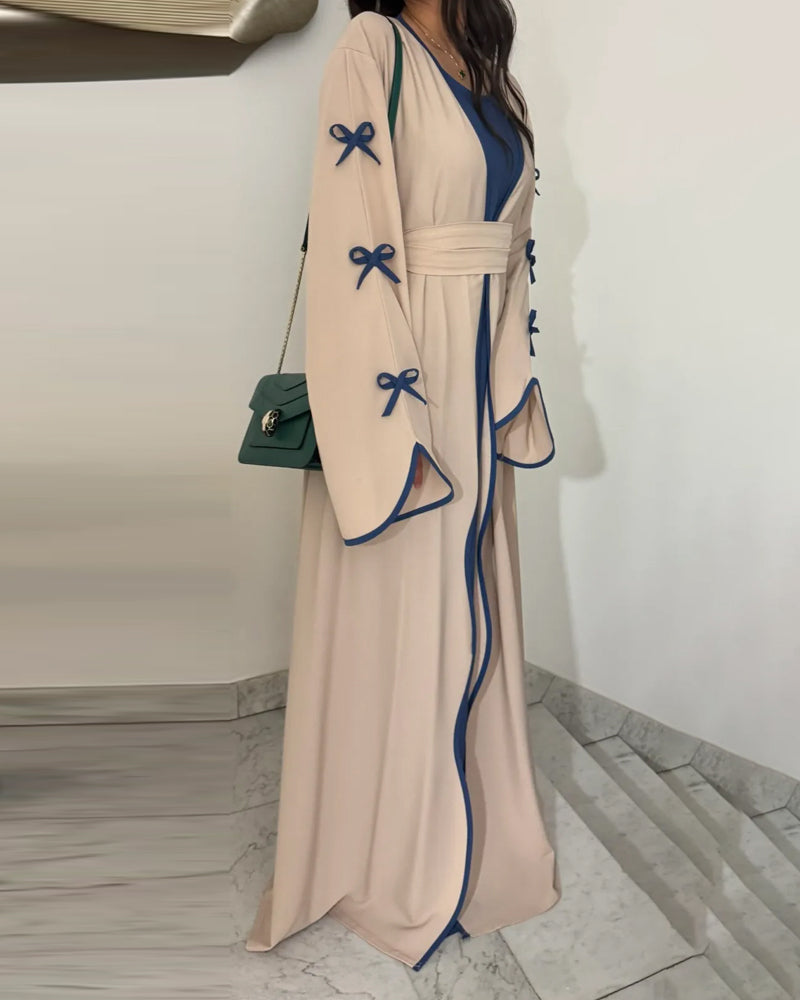Bow-Trim & Dress Set