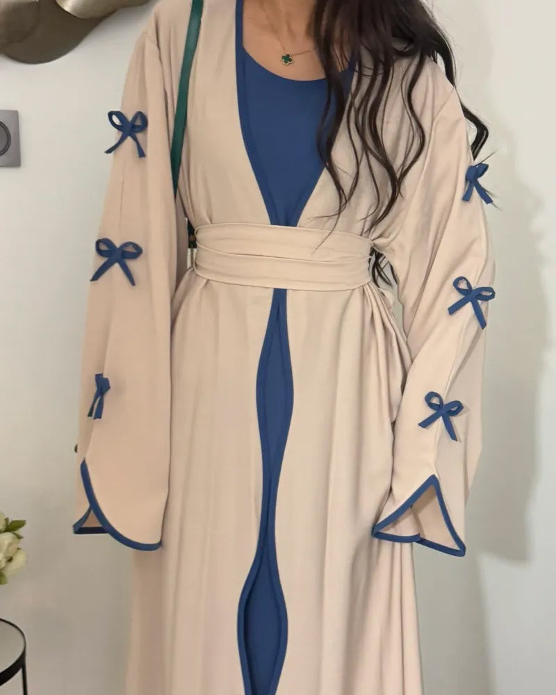 Bow-Trim & Dress Set