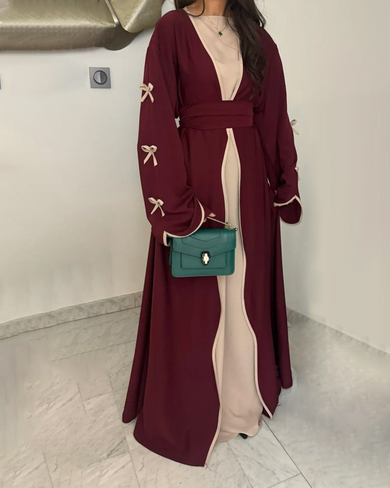 Bow-Trim & Dress Set