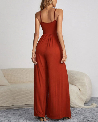 SLING SLEEVELESS JUMPSUIT