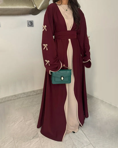 Bow-Trim & Dress Set